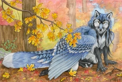 loup garou oiseau bleu.jpg